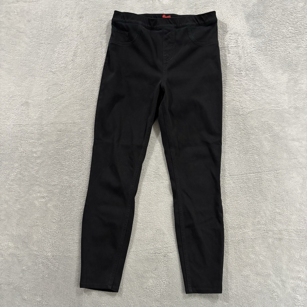 Spanx Jean-ish Ankle Leggings Women's XL High Waist Pull On Stretch Denim Black